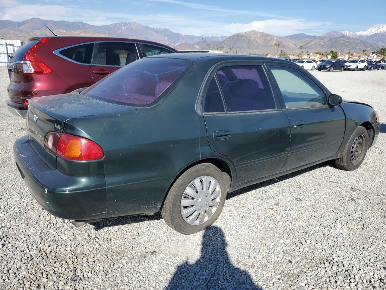 2002 Toyota Corolla VIN 1NXBR12E72Z621062 Copart auction photo, all over damage thumbnail 3