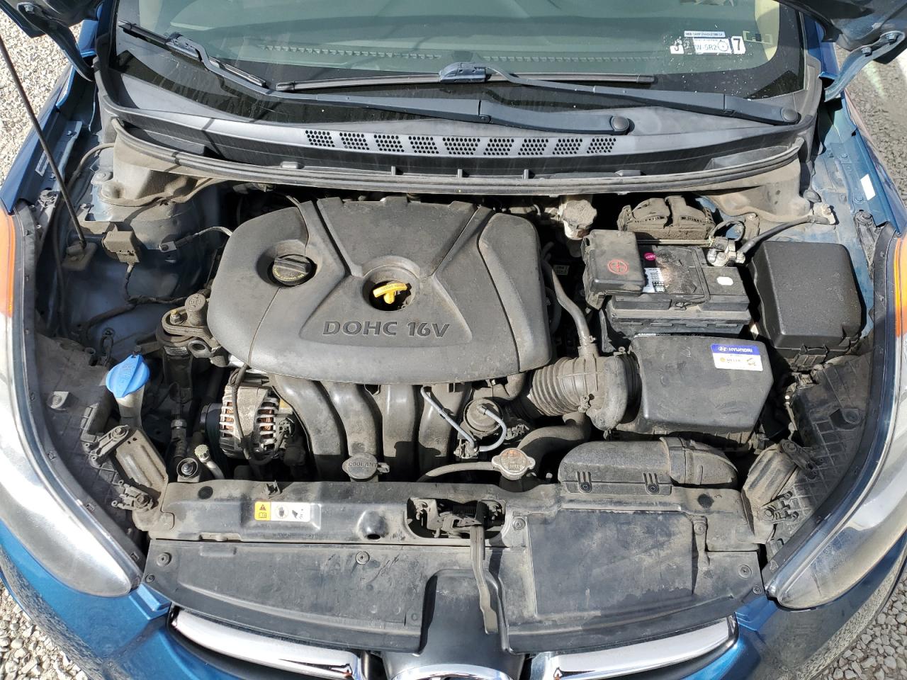 2013 Hyundai Elantra VIN KMHDH4AE8DU965615 Copart auction photo, rear end / minor dent/scratches damage thumbnail 11