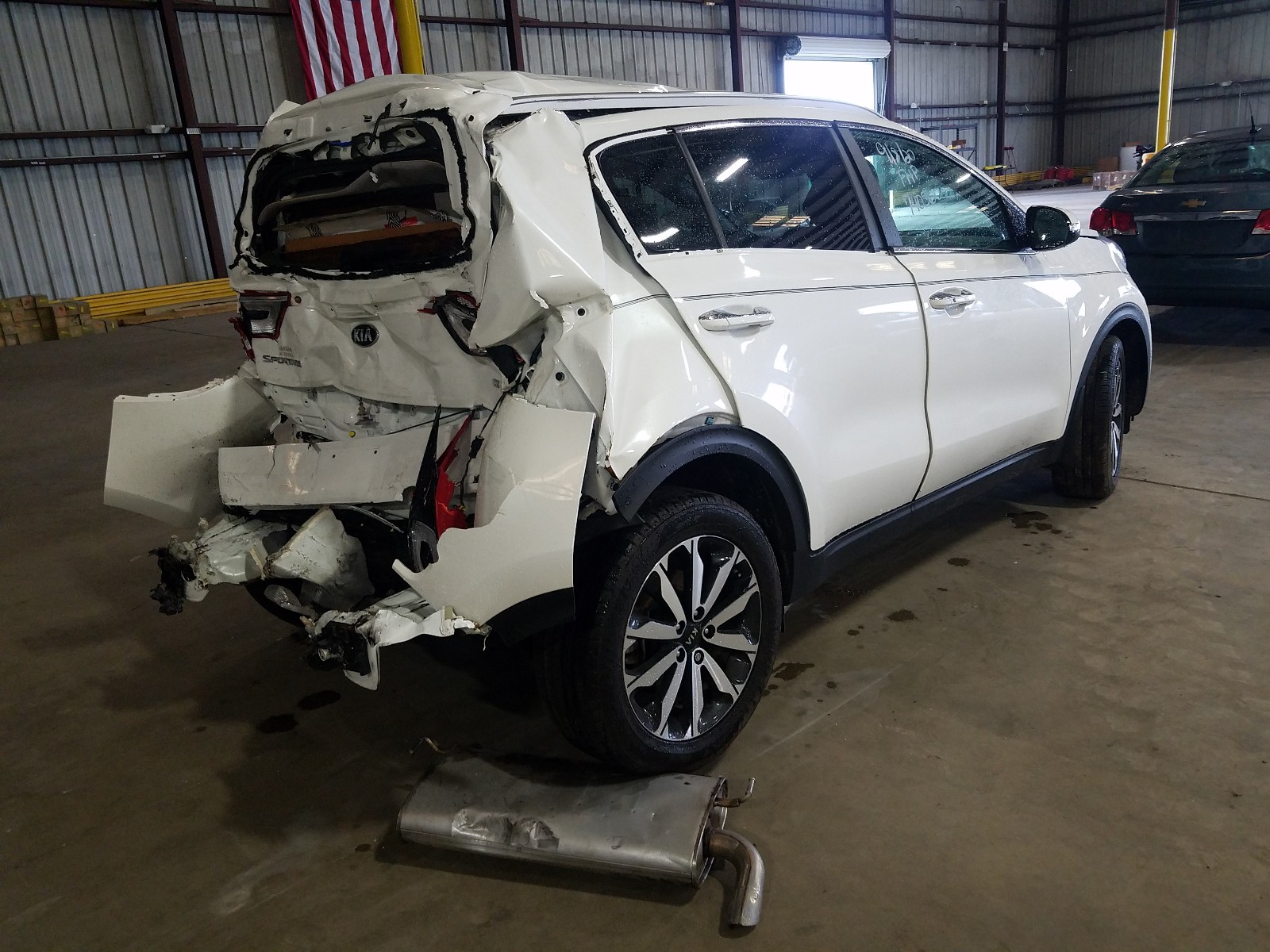2018 KIA Sportage VIN KNDPN3AC5J7400560 Copart auction photo, all over damage thumbnail 4