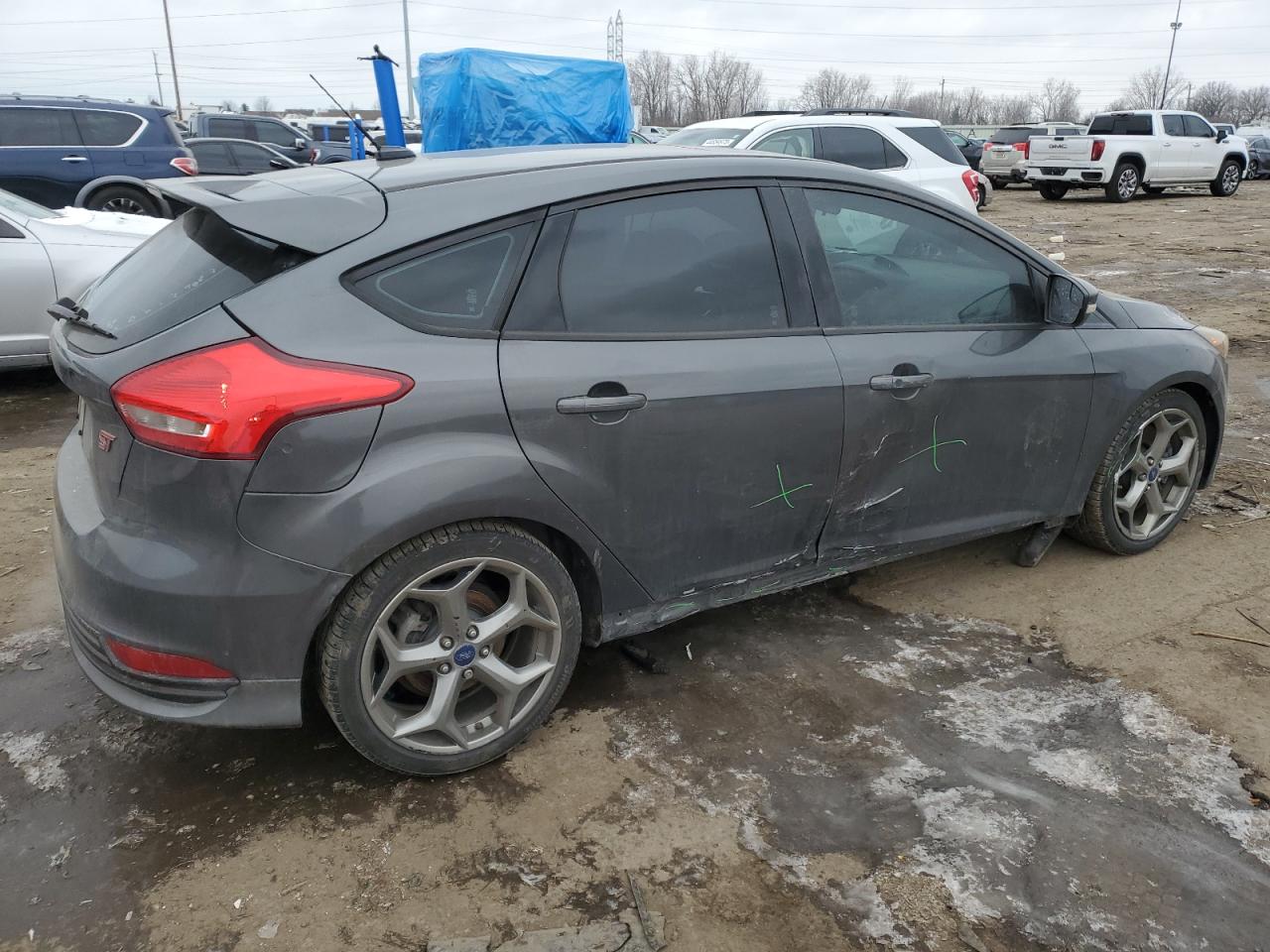 2017 Ford Focus VIN 1FADP3L92HL307355 Copart auction photo, all over damage thumbnail 3