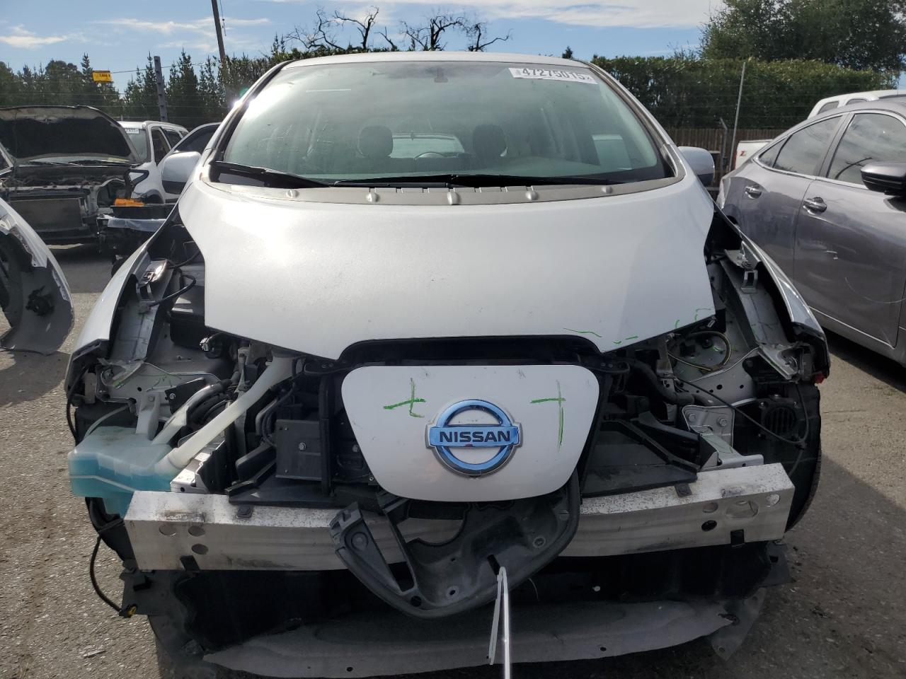 2013 Nissan Leaf VIN 1N4AZ0CP8DC420991 Copart auction photo, front end damage thumbnail 5