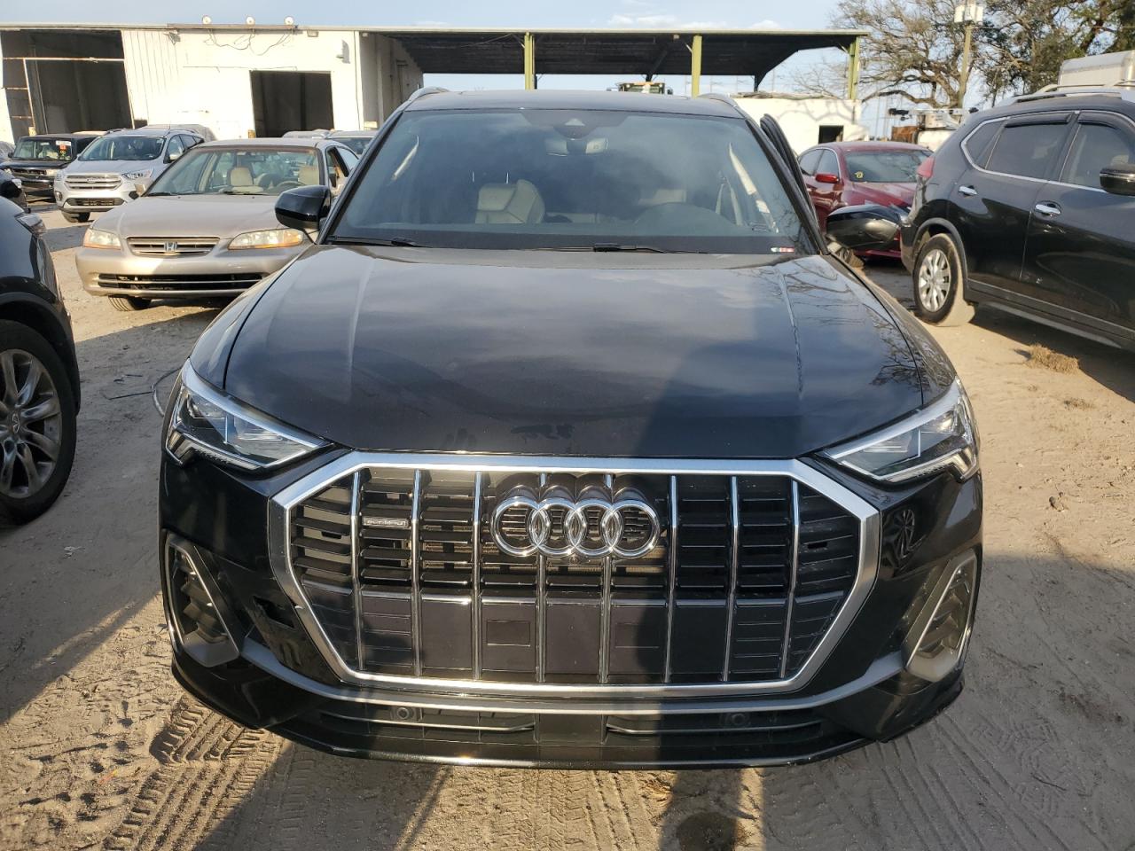2020 Audi Q3 VIN WA1FECF30L1106522 Copart auction photo, side / front end damage thumbnail 5