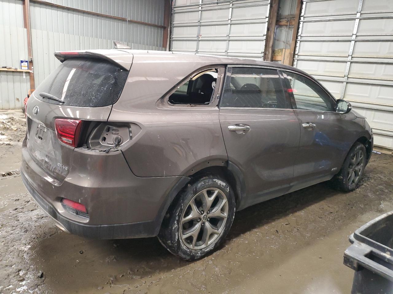 2019 KIA Sorento VIN 5XYPHDA57KG606403 Copart auction photo, front end / rear end damage thumbnail 3