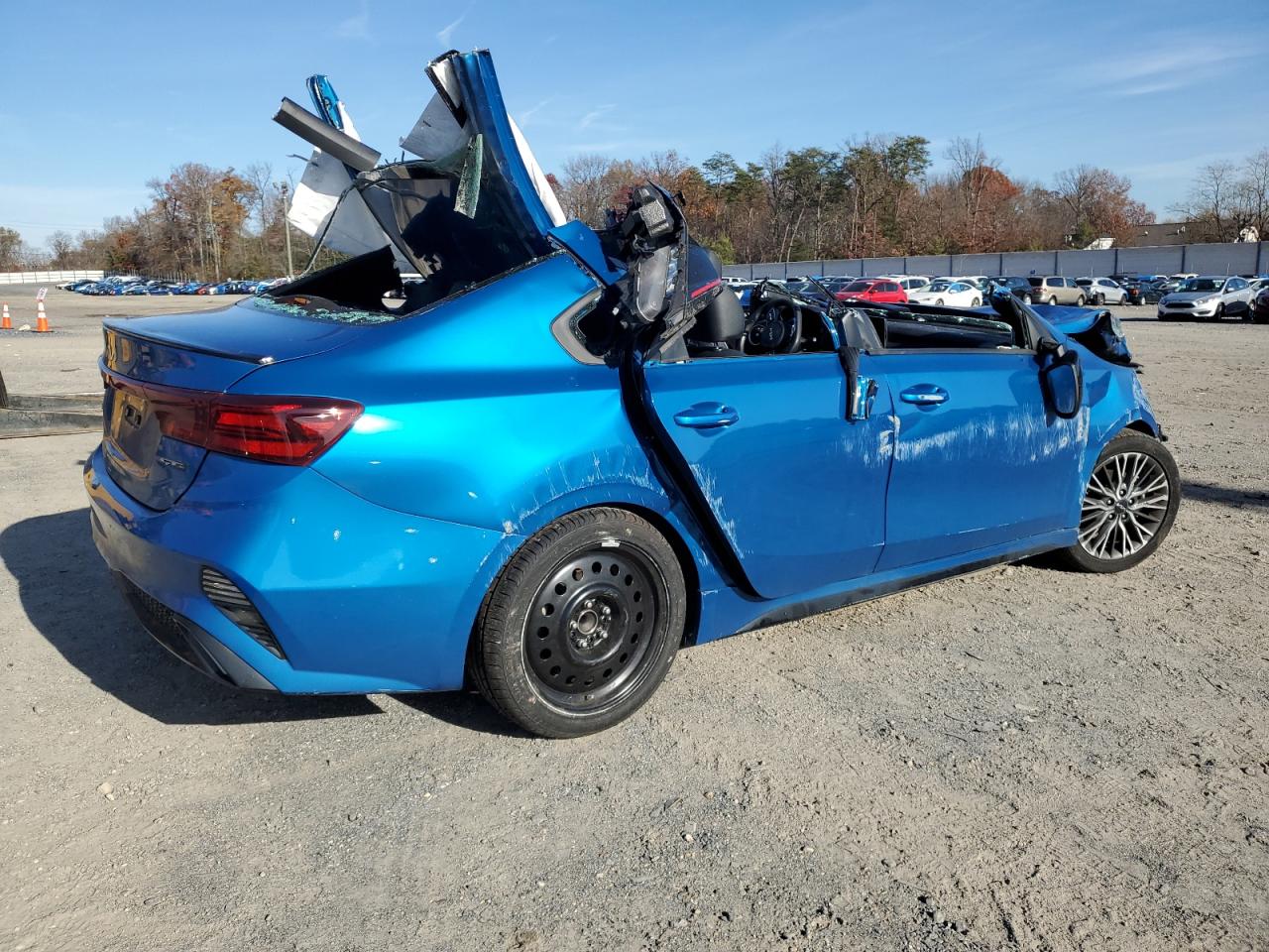 2023 KIA Forte VIN 3KPF54AD0PE595101 Copart auction photo, all over damage thumbnail 3