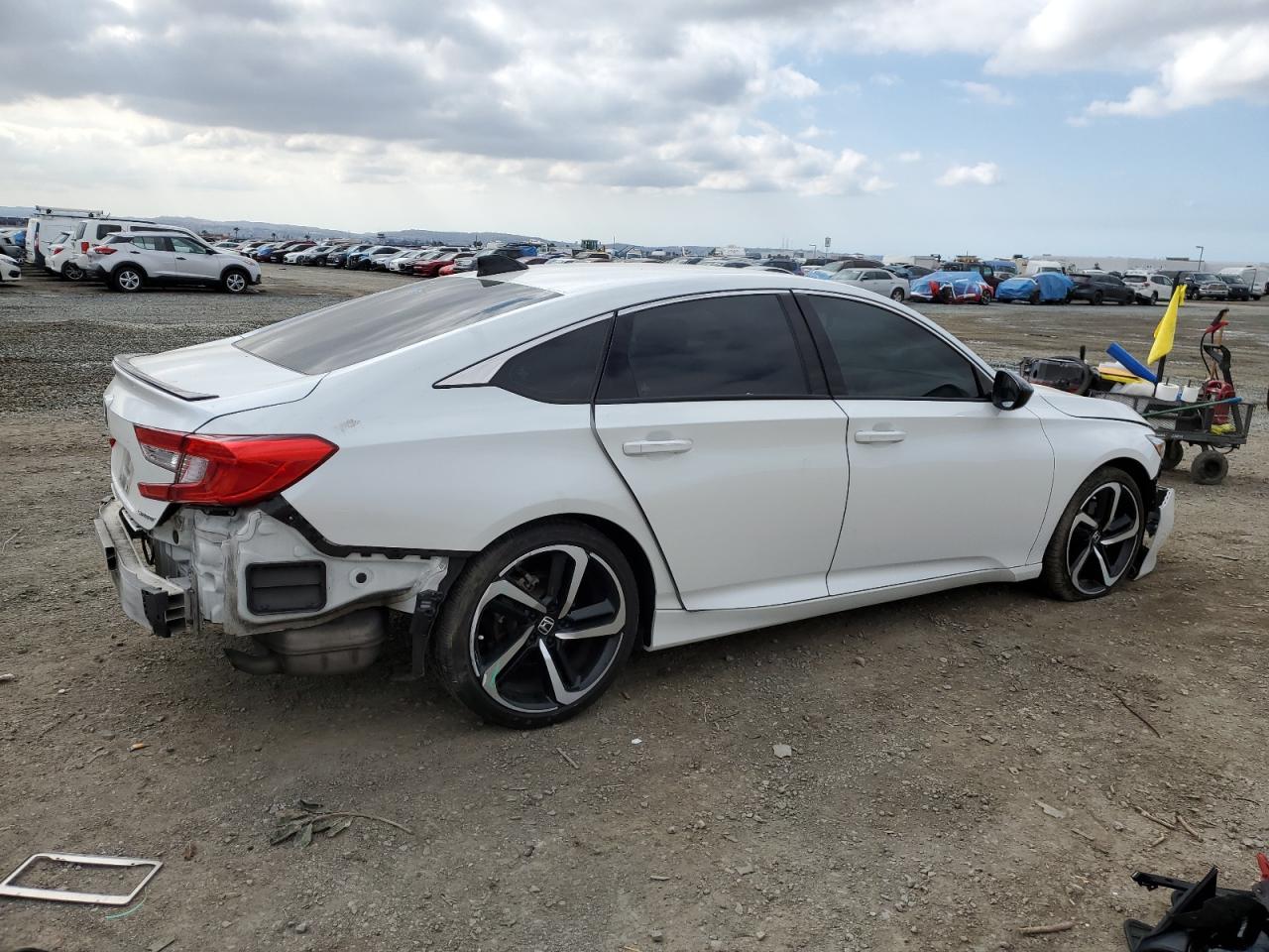 2021 Honda Accord VIN 1HGCV1F30MA106214 Copart auction photo, all over damage thumbnail 3