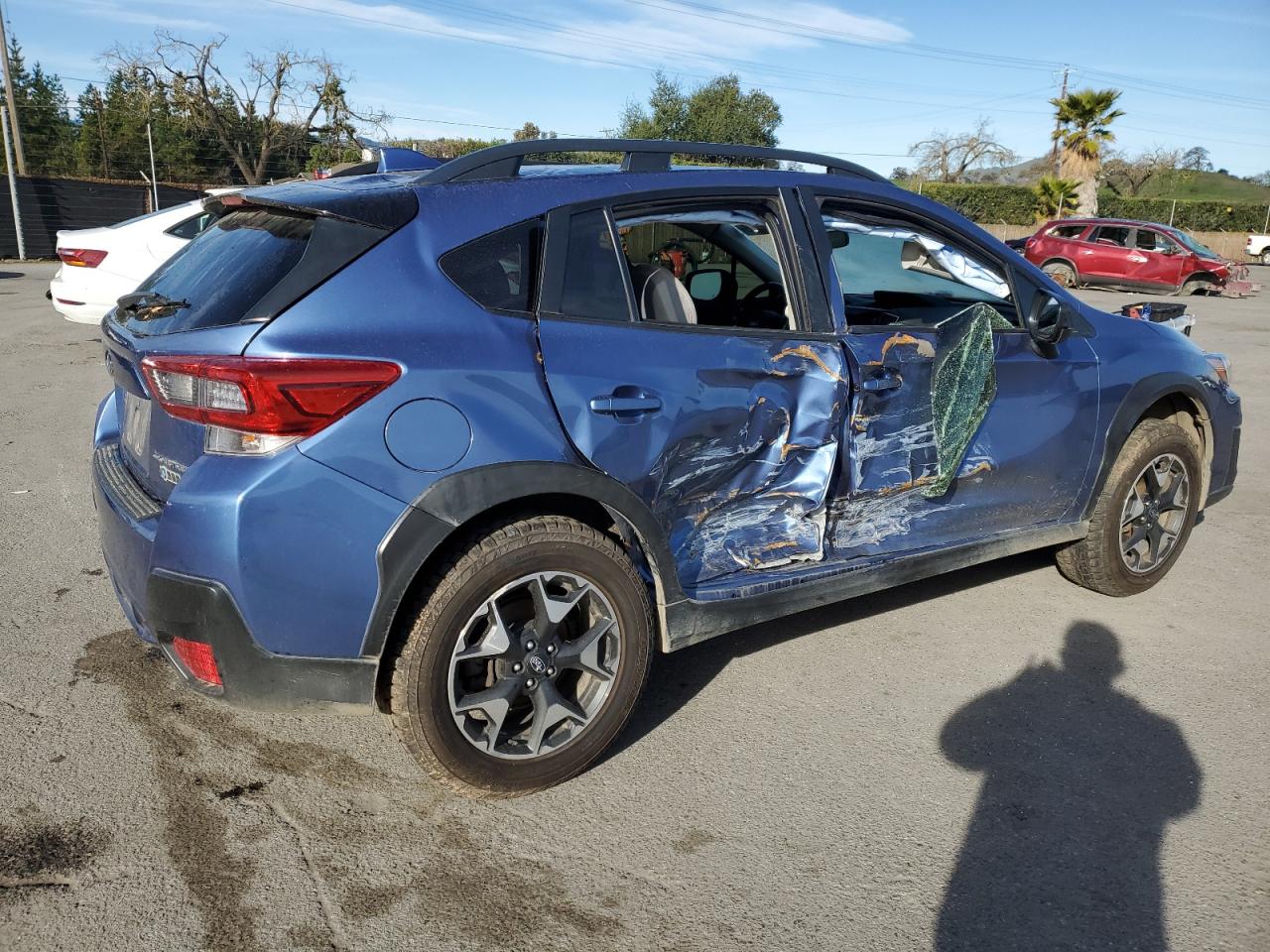 2020 Subaru XV VIN JF2GTAPC3L8234622 Copart auction photo, side damage thumbnail 3