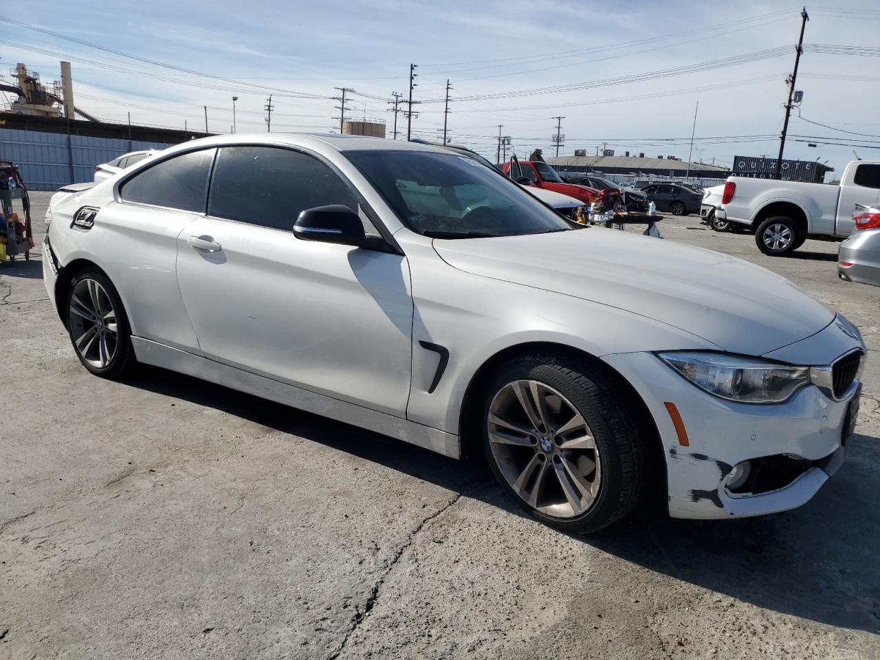 2015 BMW 4er VIN WBA3N3C53FK234442 Copart auction photo, rear end / front end damage thumbnail 4