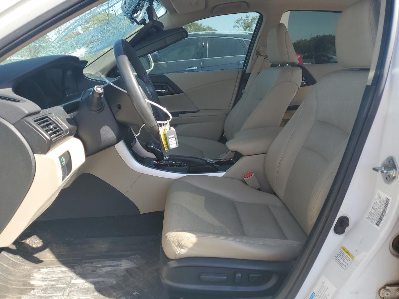 2014 Honda Accord VIN 1HGCR6F59EA000882 Copart auction photo, top/roof damage thumbnail 7