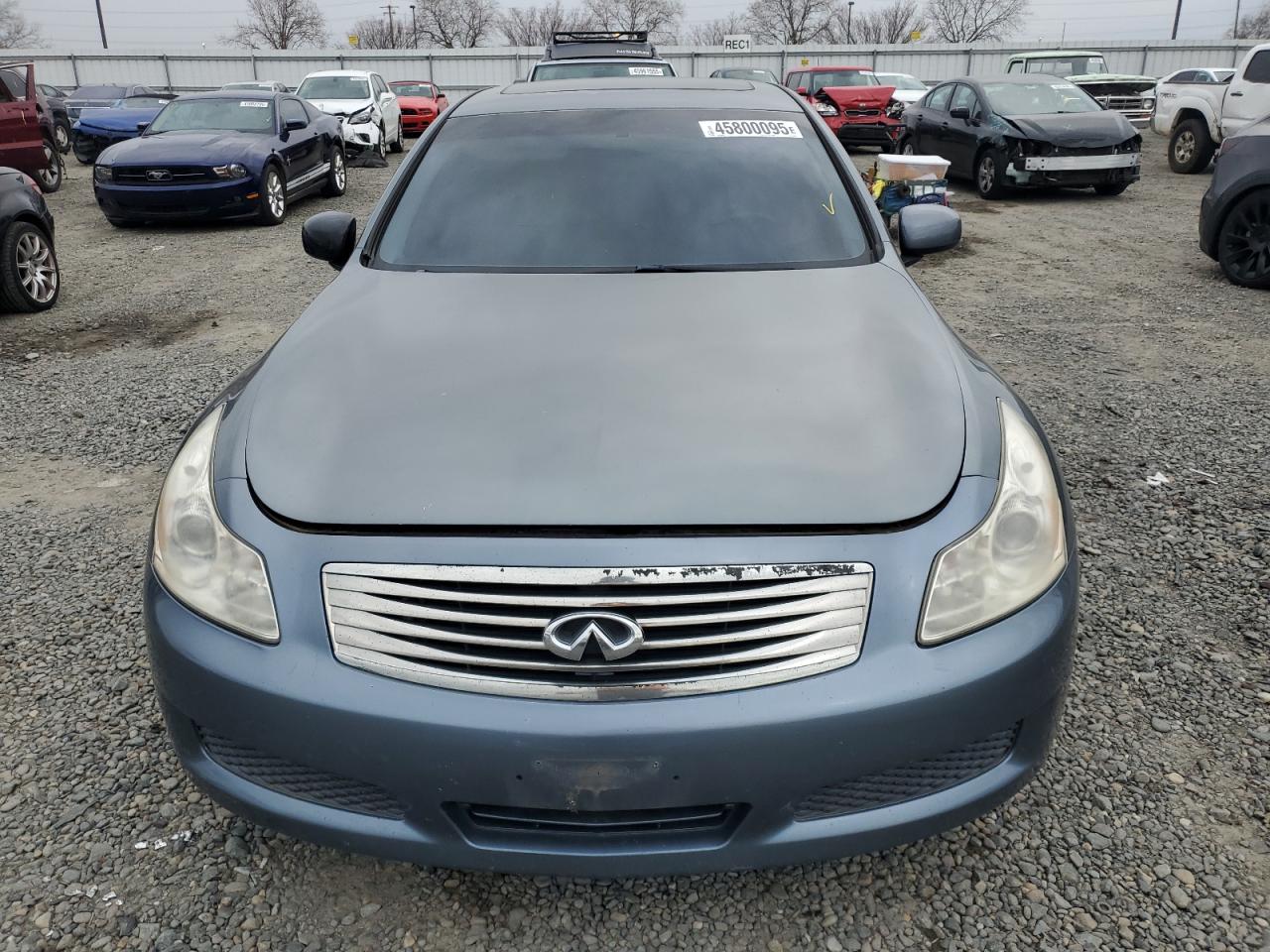2007 Infiniti G VIN JNKBV61E07M704840 Copart auction photo, water/flood damage thumbnail 5