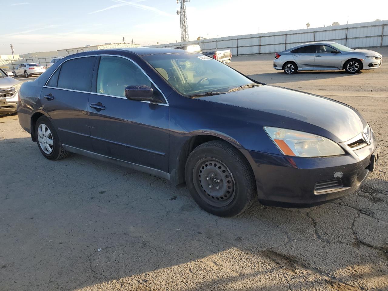 2007 Honda Accord VIN 1HGCM56477A190751 Copart auction photo, vandalism / stripped damage thumbnail 4