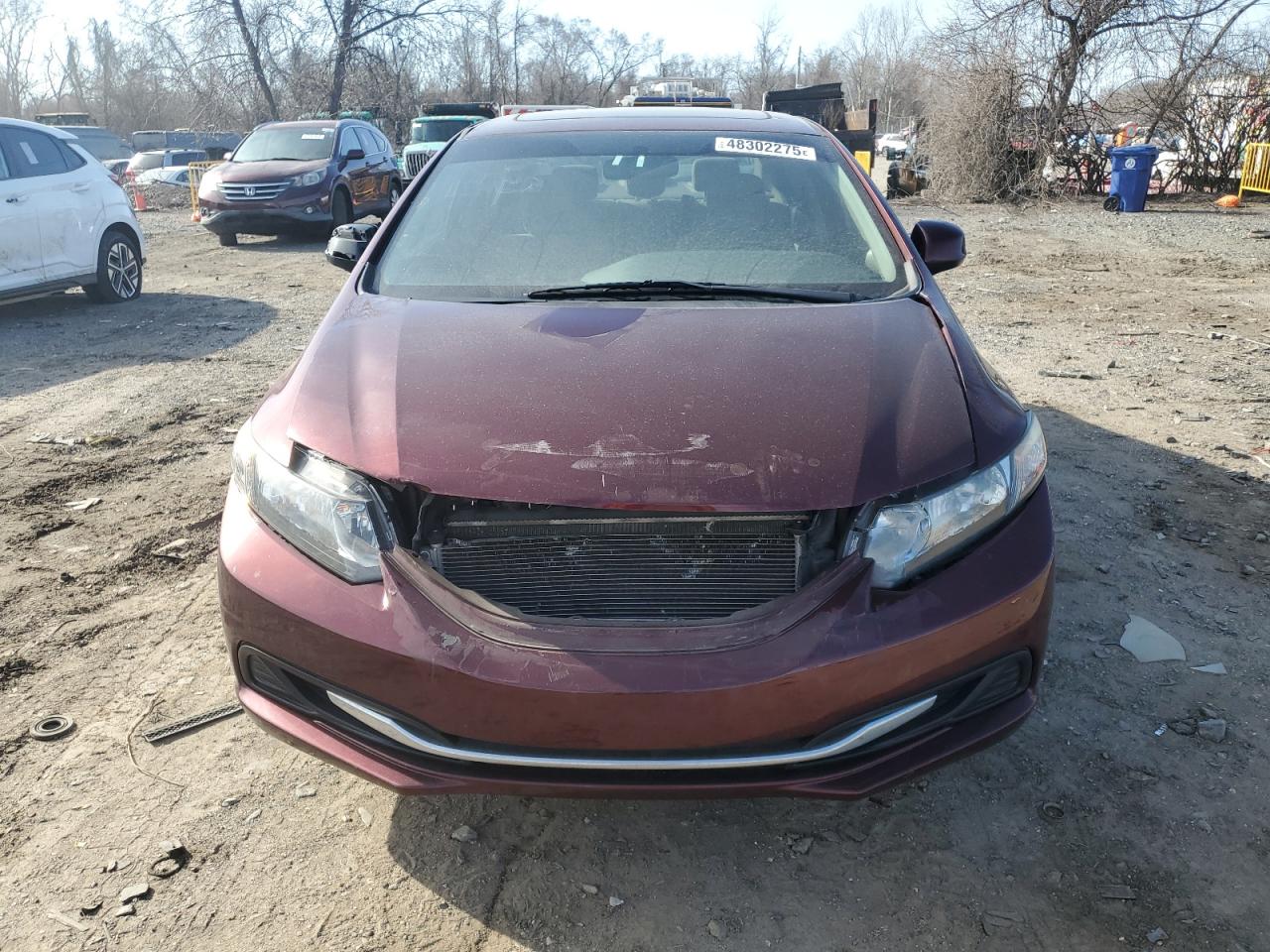 2013 Honda Civic VIN 19XFB2F87DE079984 Copart auction photo, front end damage thumbnail 5