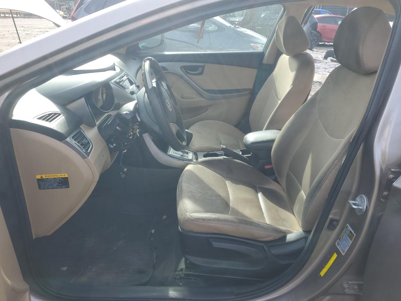 2013 Hyundai Elantra VIN 5NPDH4AE1DH418569 Copart auction photo, front end / vandalism damage thumbnail 7