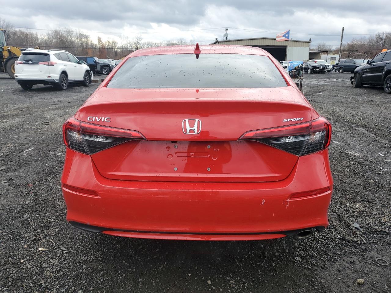 2022 Honda Civic VIN 2HGFE2F52NH565302 Copart auction photo, front end / side damage thumbnail 6