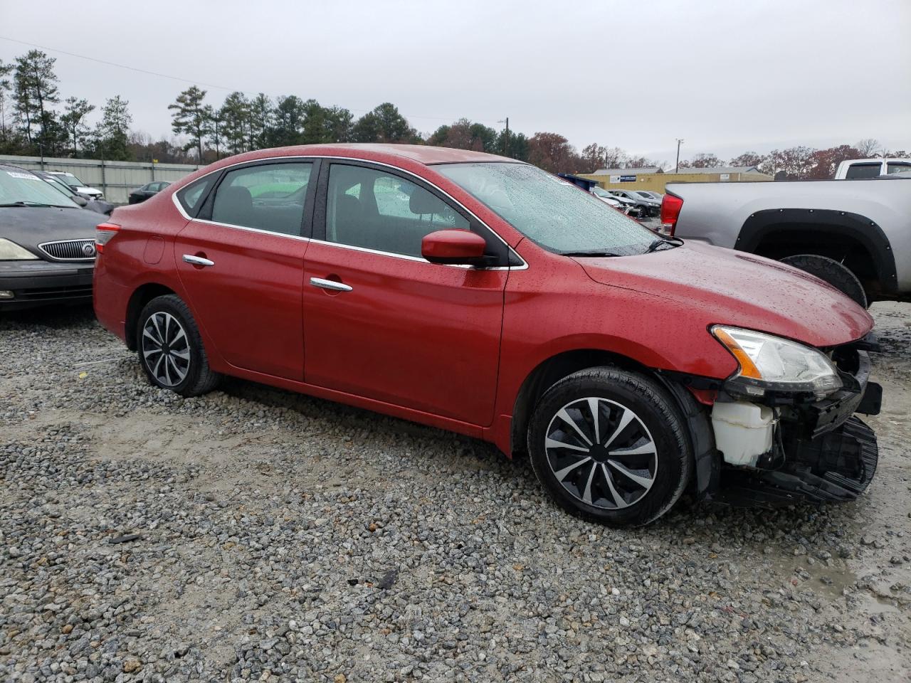 2014 Nissan Sentra VIN 3N1AB7APXEY277709 Copart auction photo, front end damage thumbnail 4
