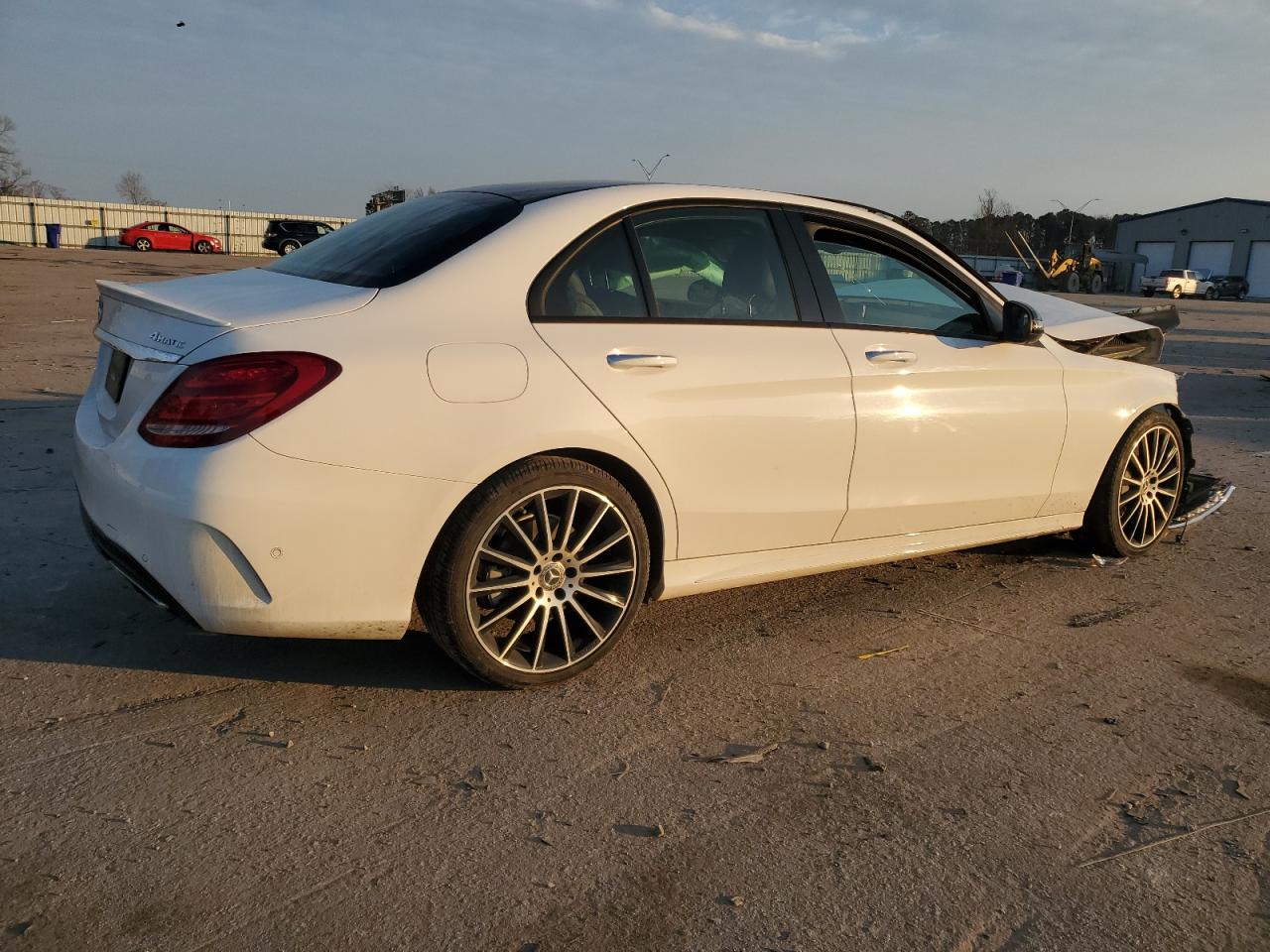 2018 Mercedes-Benz C-klasse VIN 55SWF4KB6JU259298 Copart auction photo, front end damage thumbnail 3