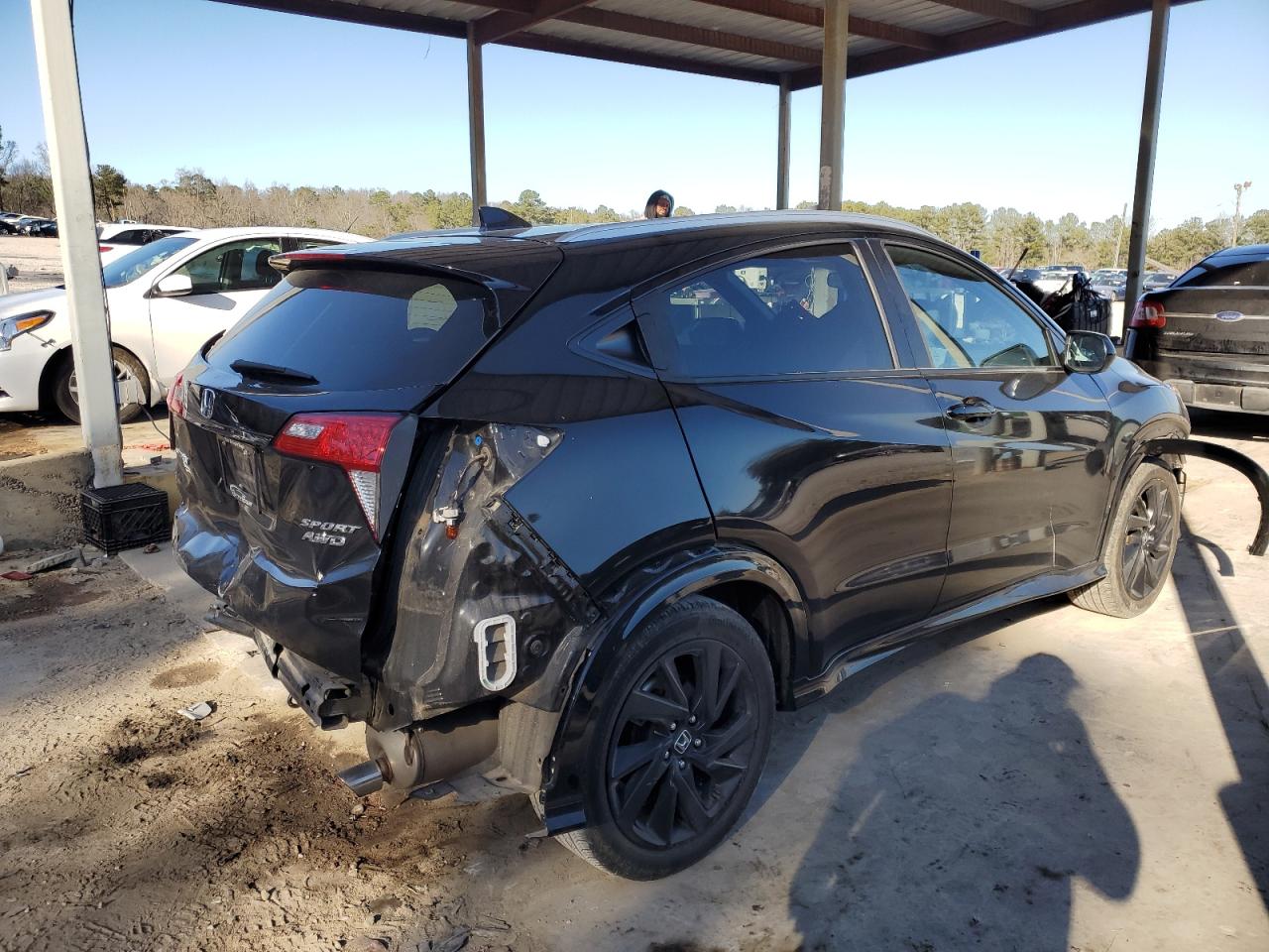 2021 Honda HR-V VIN 3CZRU6H15MM733993 Copart auction photo, rear end / front end damage thumbnail 3