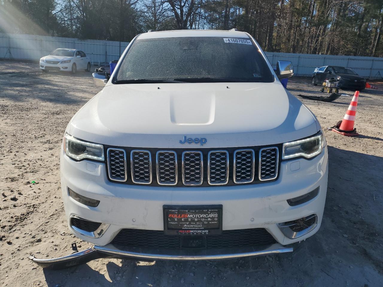 2019 Jeep Grand Cherokee VIN 1C4RJFJG9KC805435 Copart auction photo, front end / side damage thumbnail 5