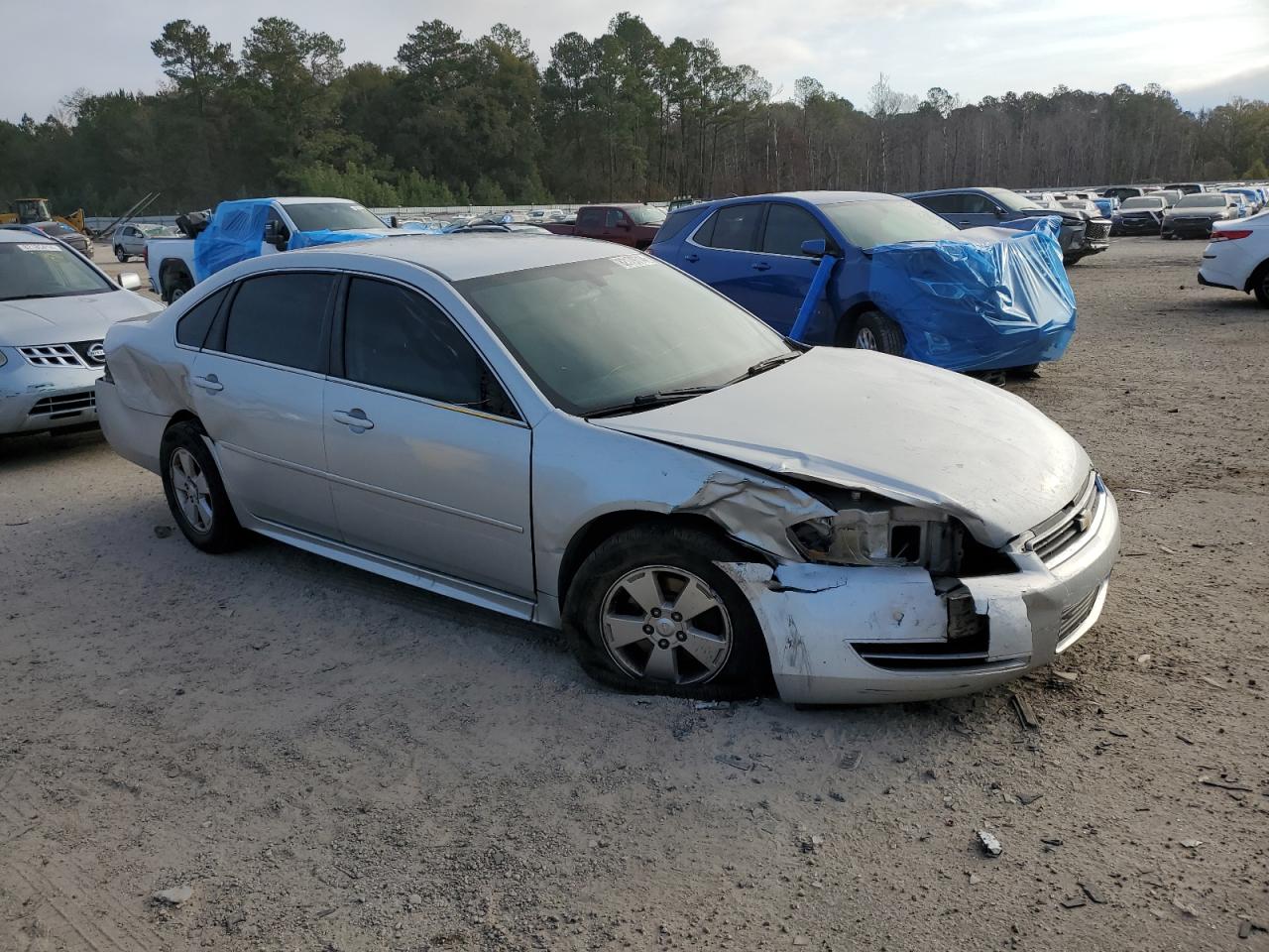 2011 Chevrolet Impala VIN 2G1WF5EK7B1144693 Copart auction photo, front end / rear end damage thumbnail 4