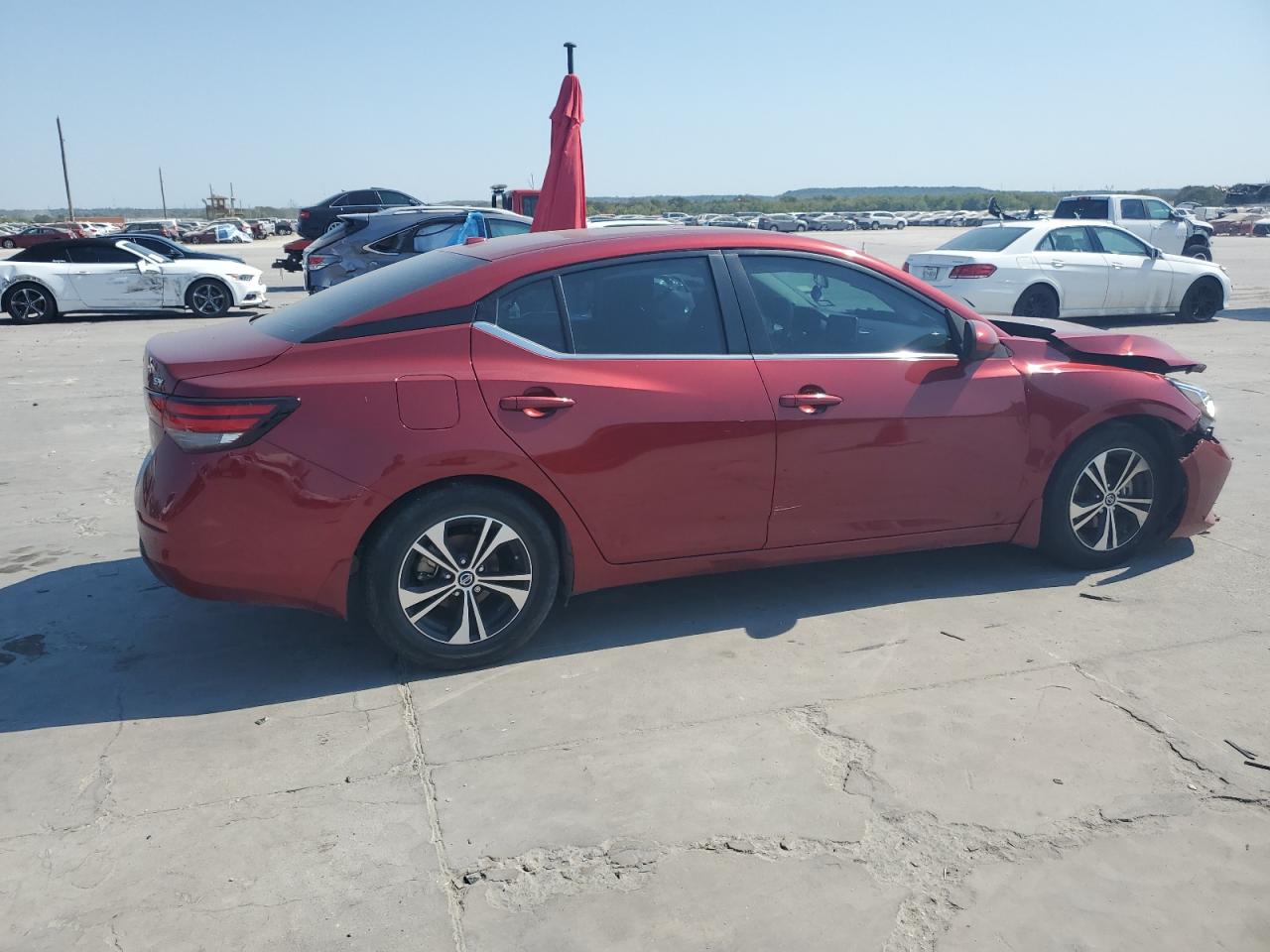 2022 Nissan Sentra VIN 3N1AB8CV8NY246086 Copart auction photo, all over damage thumbnail 3