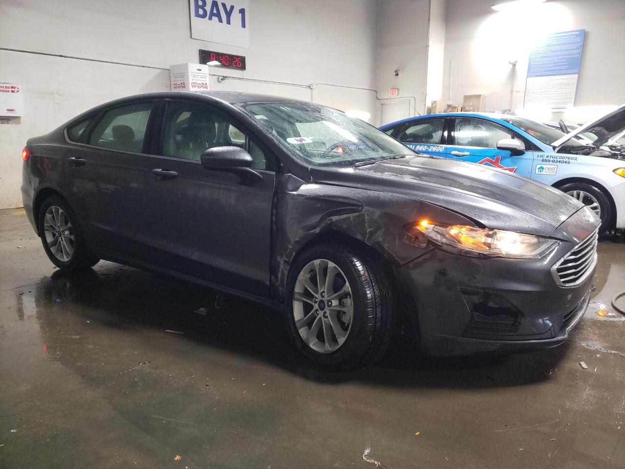2020 Ford Fusion VIN 3FA6P0HD0LR221136 Copart auction photo, undercarriage / front end damage thumbnail 4