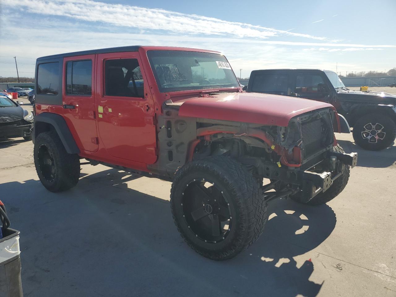 2015 Jeep Wrangler VIN 1C4BJWDG6FL503796 Copart auction photo, undercarriage / hail damage thumbnail 4