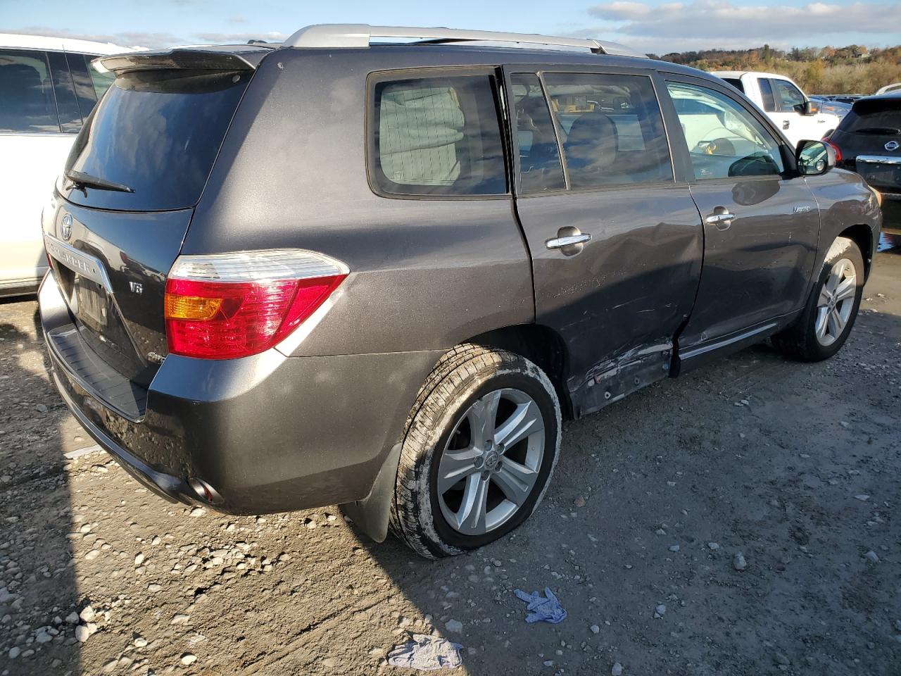 2009 Toyota Highlander VIN JTEES42A292132722 Copart auction photo, side damage thumbnail 3