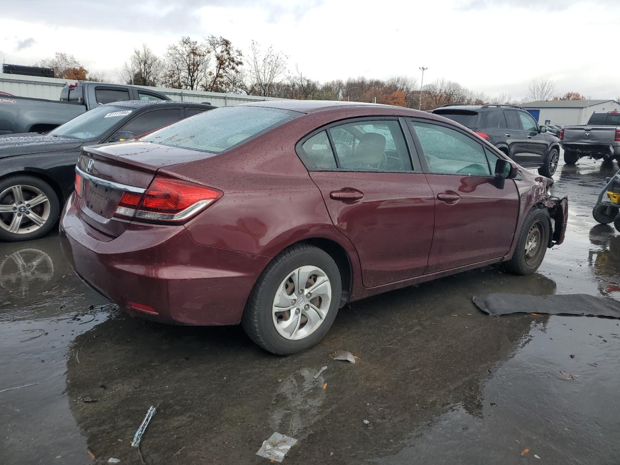 2014 Honda Civic VIN 19XFB2F51EE220930 Copart auction photo, front end damage thumbnail 3