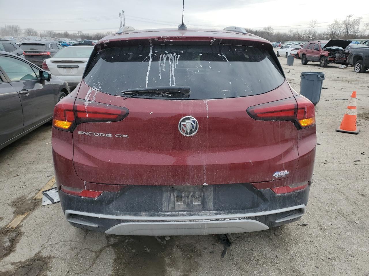 2022 Buick Encore VIN KL4MMDSL9NB021908 Copart auction photo, side / front end damage thumbnail 6