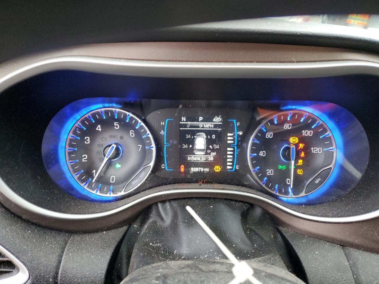 2017 Chrysler Pacifica VIN 2C4RC1DG1HR663686 Copart auction photo, front end damage thumbnail 9