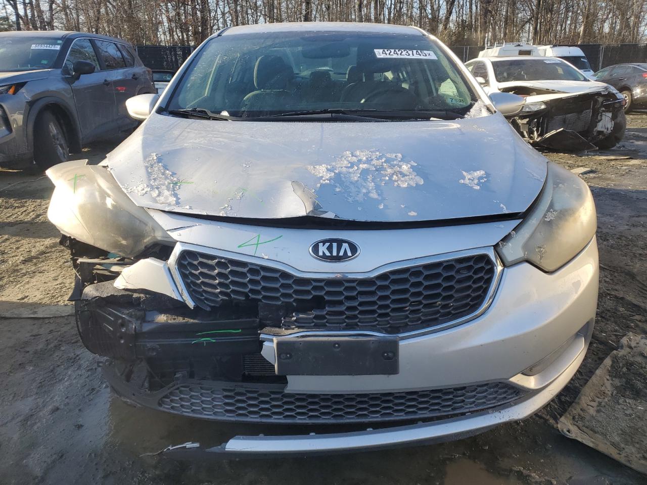 2015 KIA Forte VIN KNAFK4A64F5394013 Copart auction photo, front end damage thumbnail 5