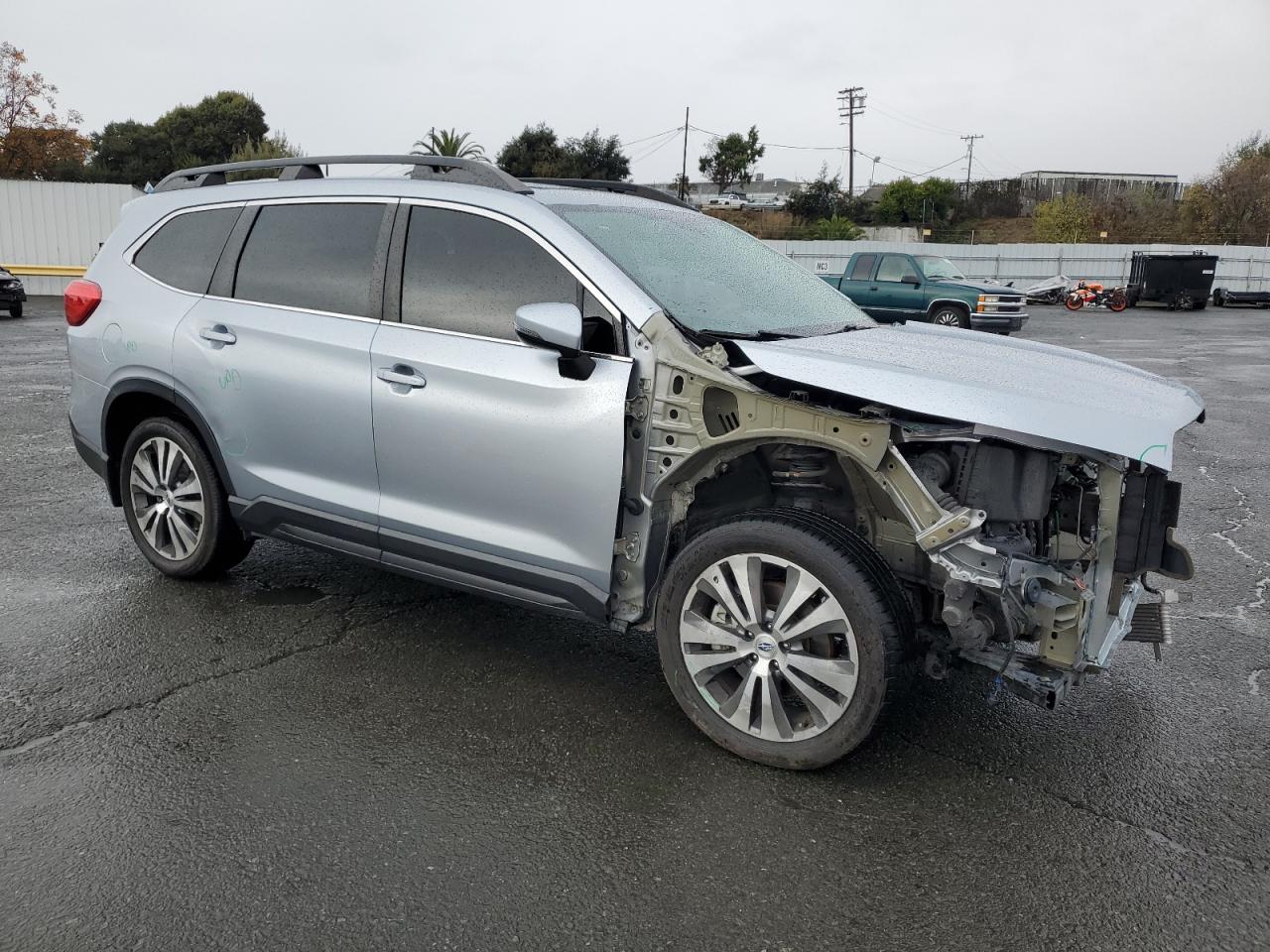 2019 Subaru Ascent VIN 4S4WMAPD1K3425270 Copart auction photo, front end / side damage thumbnail 4