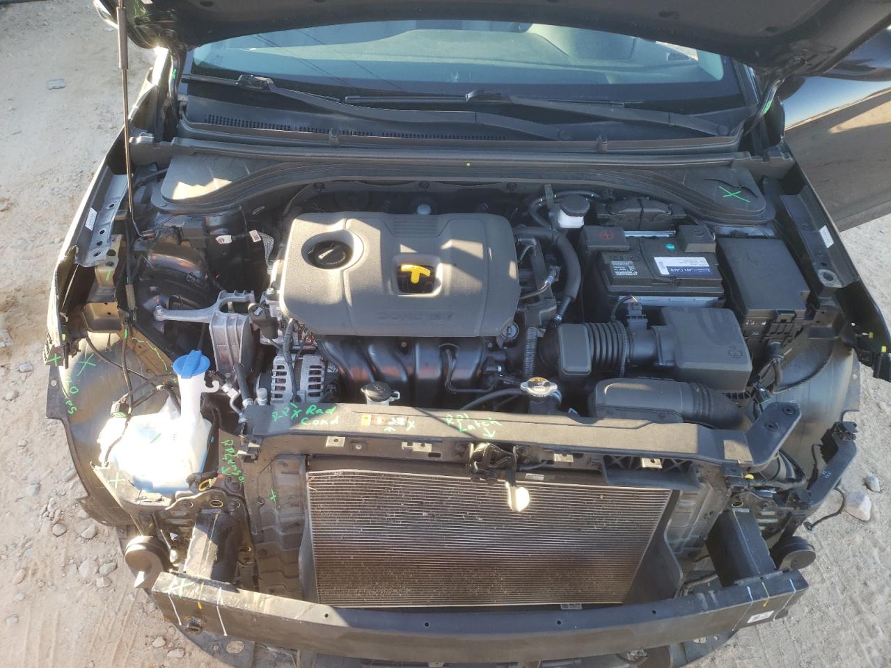 2020 Hyundai Elantra VIN KMHD84LF3LU004375 Copart auction photo, front end damage thumbnail 13