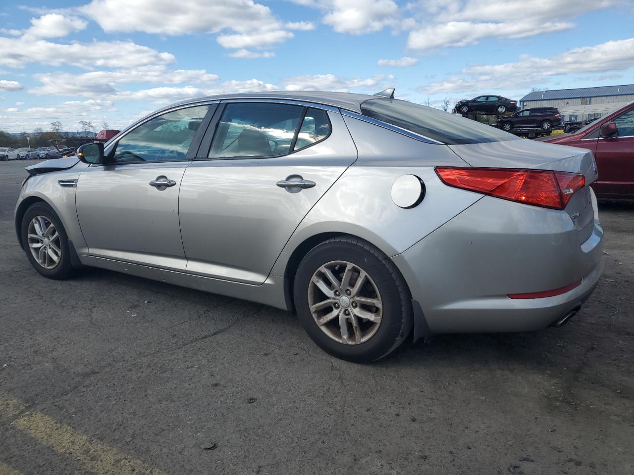 2013 KIA Optima VIN KNAGM4A7XD5371985 Copart auction photo, front end / undercarriage damage thumbnail 2