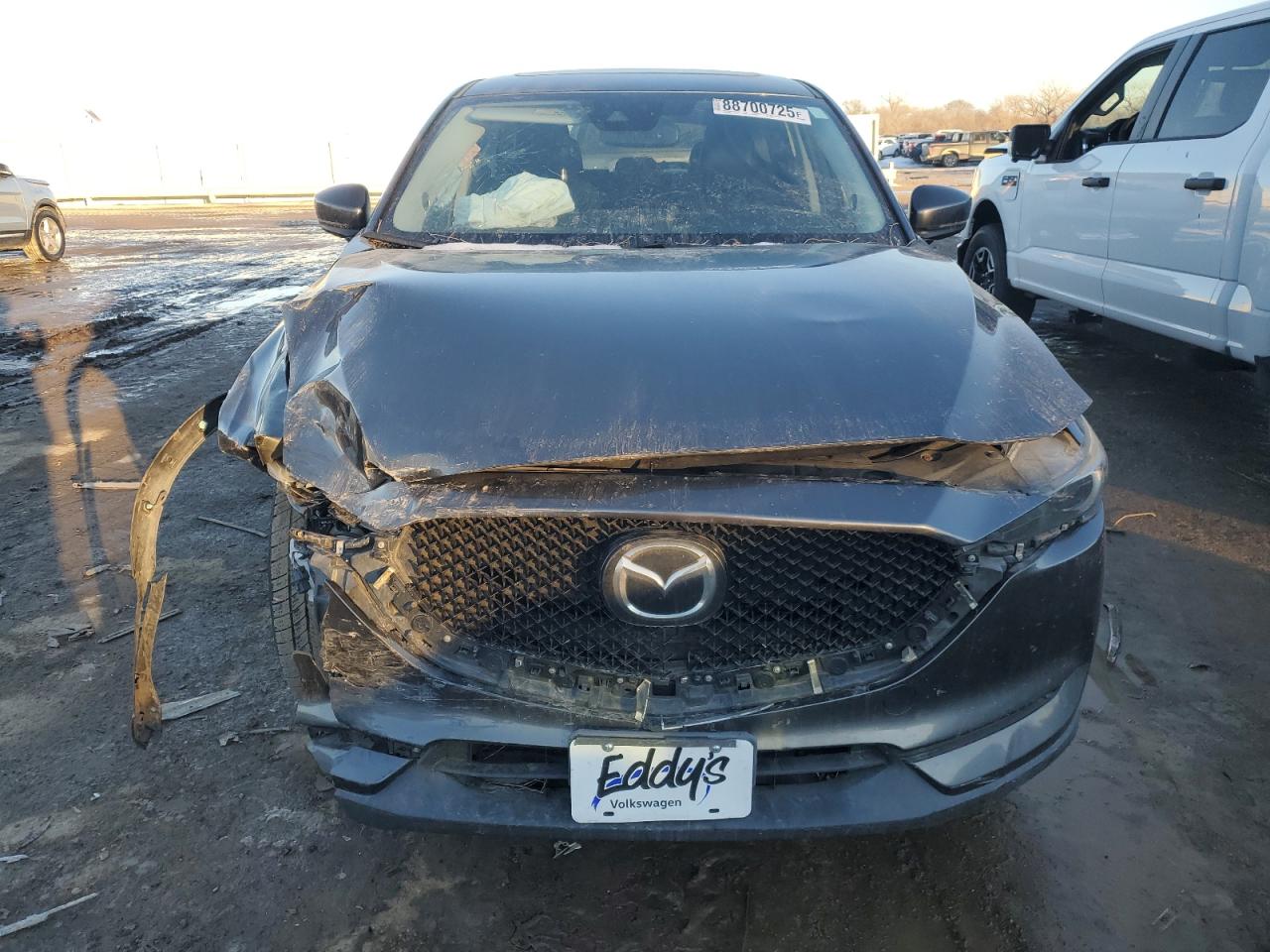 2017 Mazda CX-5 VIN JM3KFBDL2H0159421 Copart auction photo, front end / side damage thumbnail 5