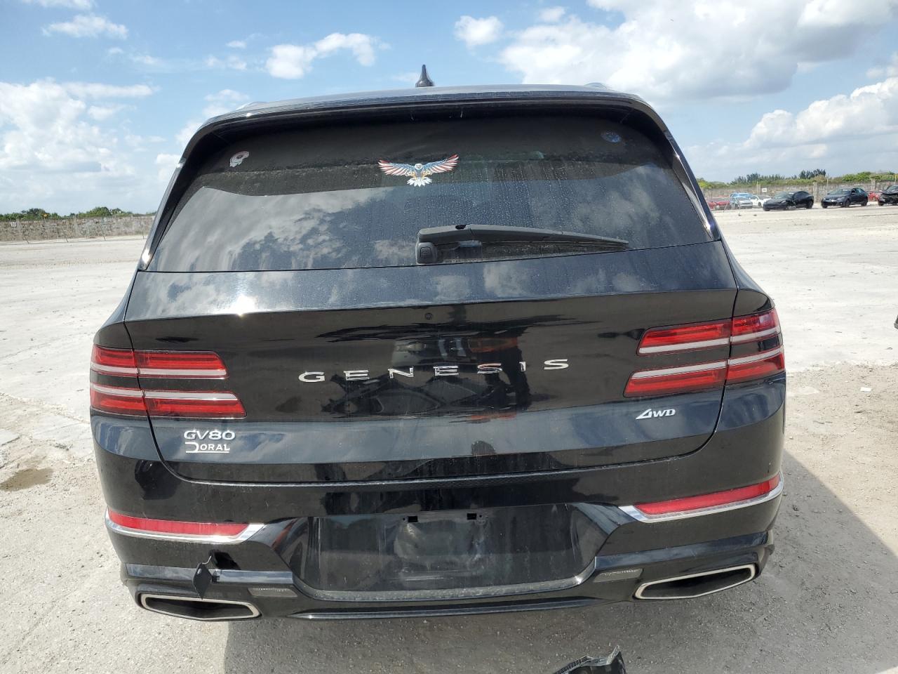 2022 Genesis Gv80 VIN KMUHBDSB2NU101119 Copart auction photo, front end damage thumbnail 6