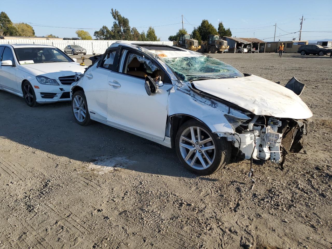 2015 Lexus CT VIN JTHKD5BH5F2228780 Copart auction photo, rollover damage thumbnail 4