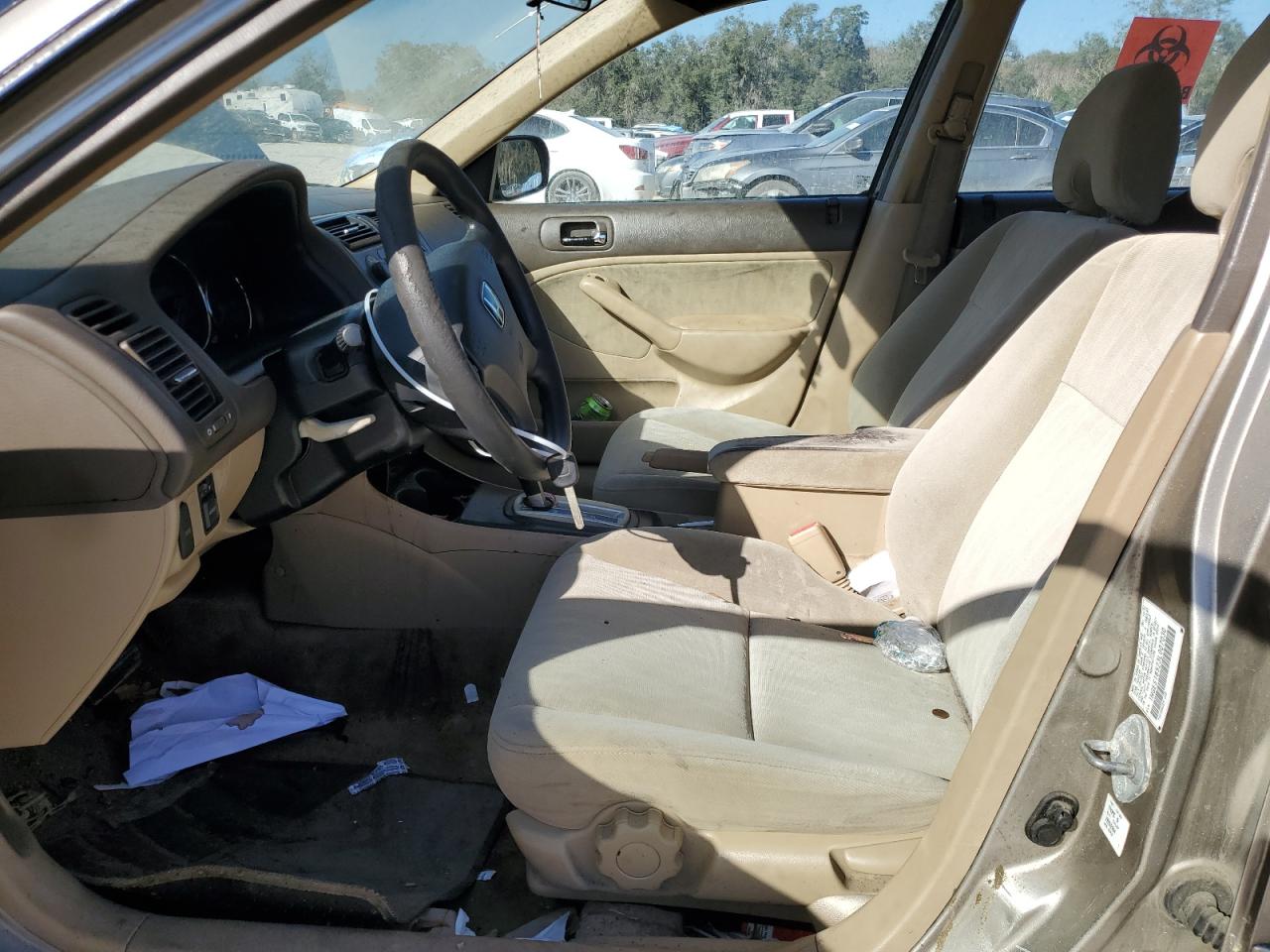 2003 Honda Civic VIN 1HGES16523L007030 Copart auction photo, front end / minor dent/scratches damage thumbnail 7