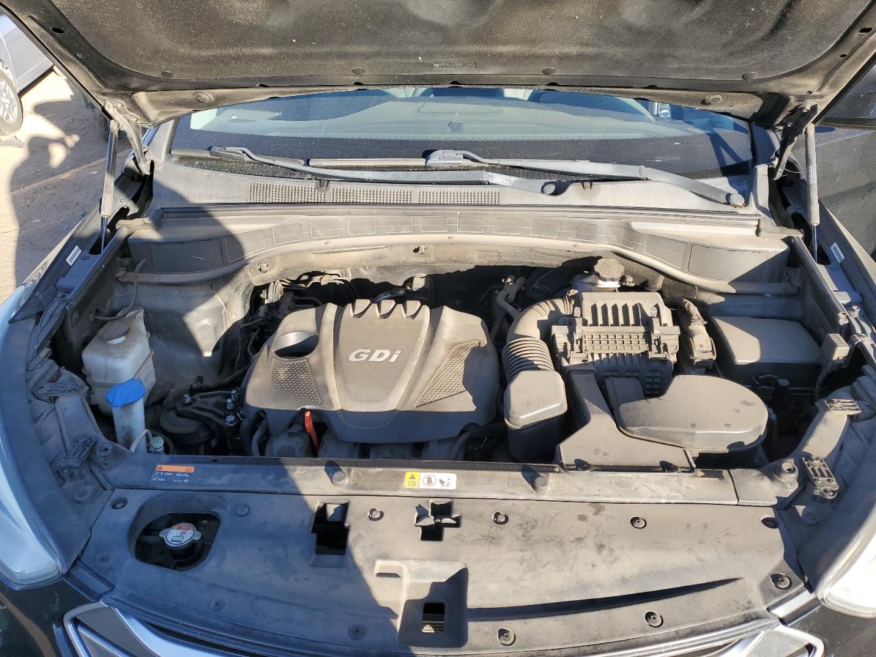 2015 Hyundai Santa Fe VIN 5XYZTDLBXFG240971 Copart auction photo, vandalism damage thumbnail 12