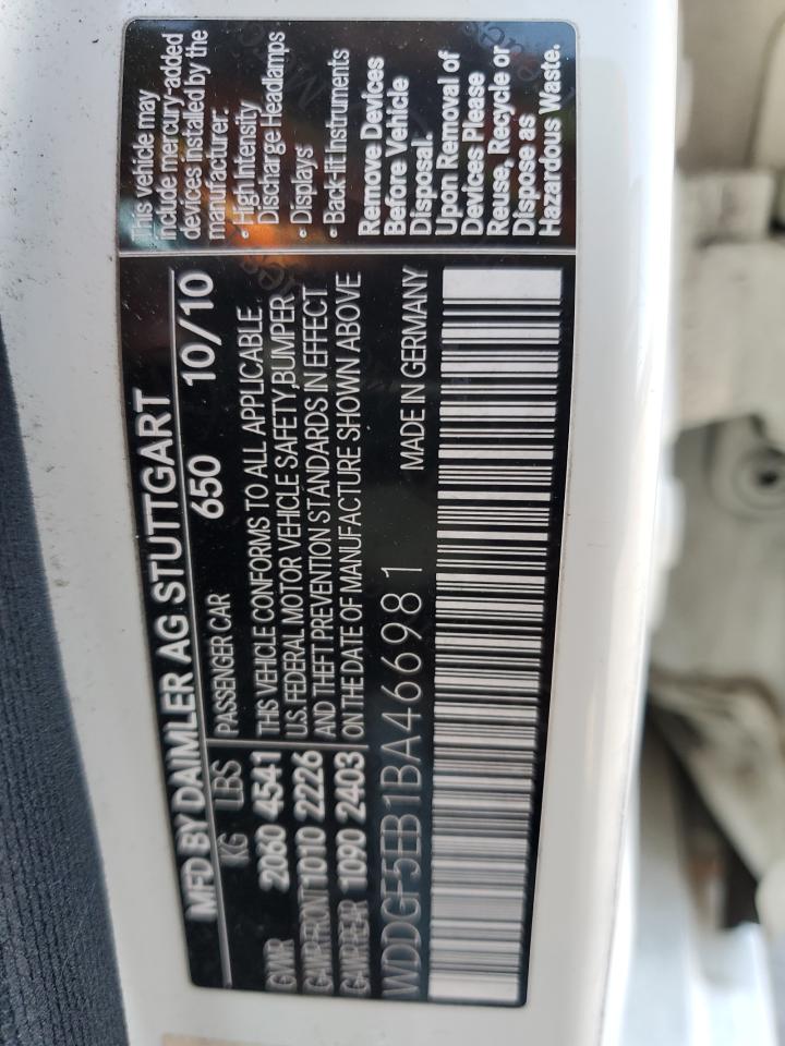 2011 Mercedes-Benz C-klasse VIN WDDGF5EB1BA466981 Copart auction photo, rear end / front end damage thumbnail 13