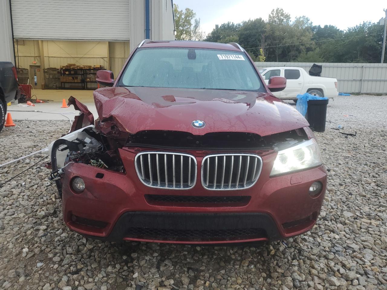 2011 BMW X3 VIN 5UXWX5C52BL707532 Copart auction photo, front end damage thumbnail 5