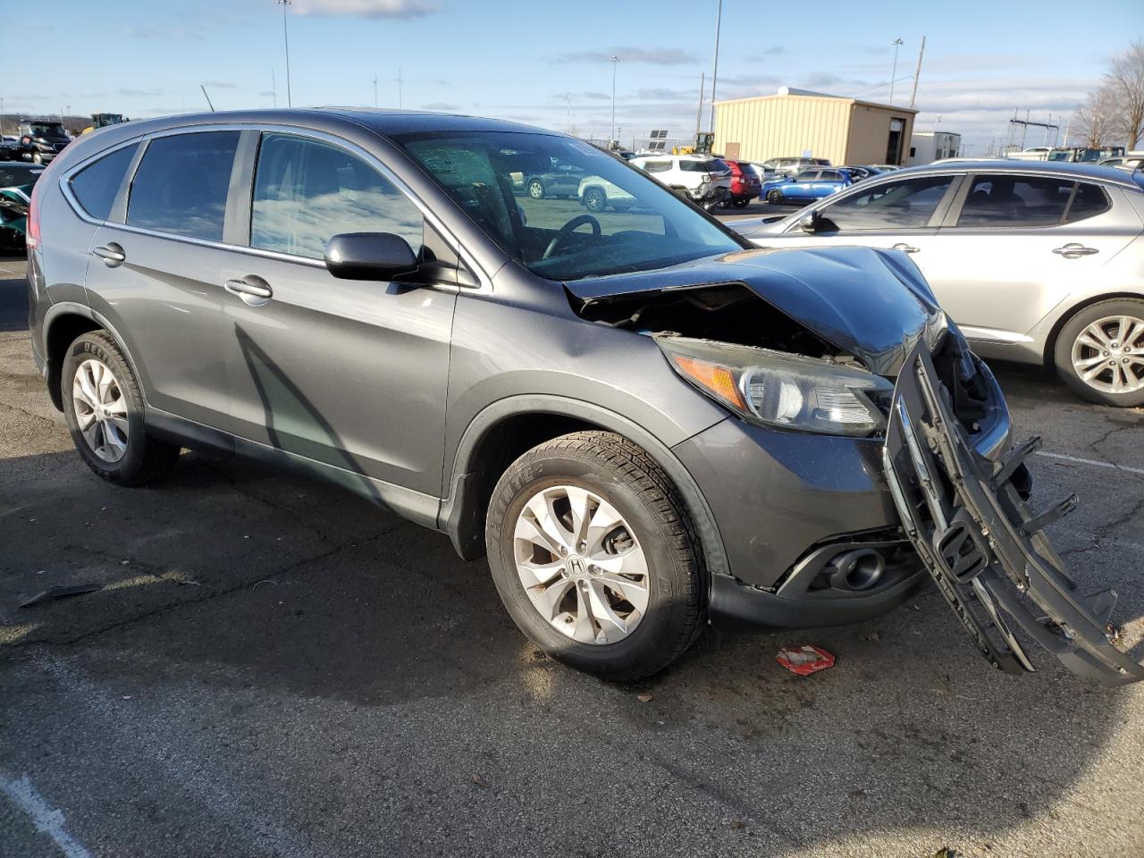 2013 Honda CR-V VIN 2HKRM4H55DH665066 Copart auction photo, front end / undercarriage damage thumbnail 4