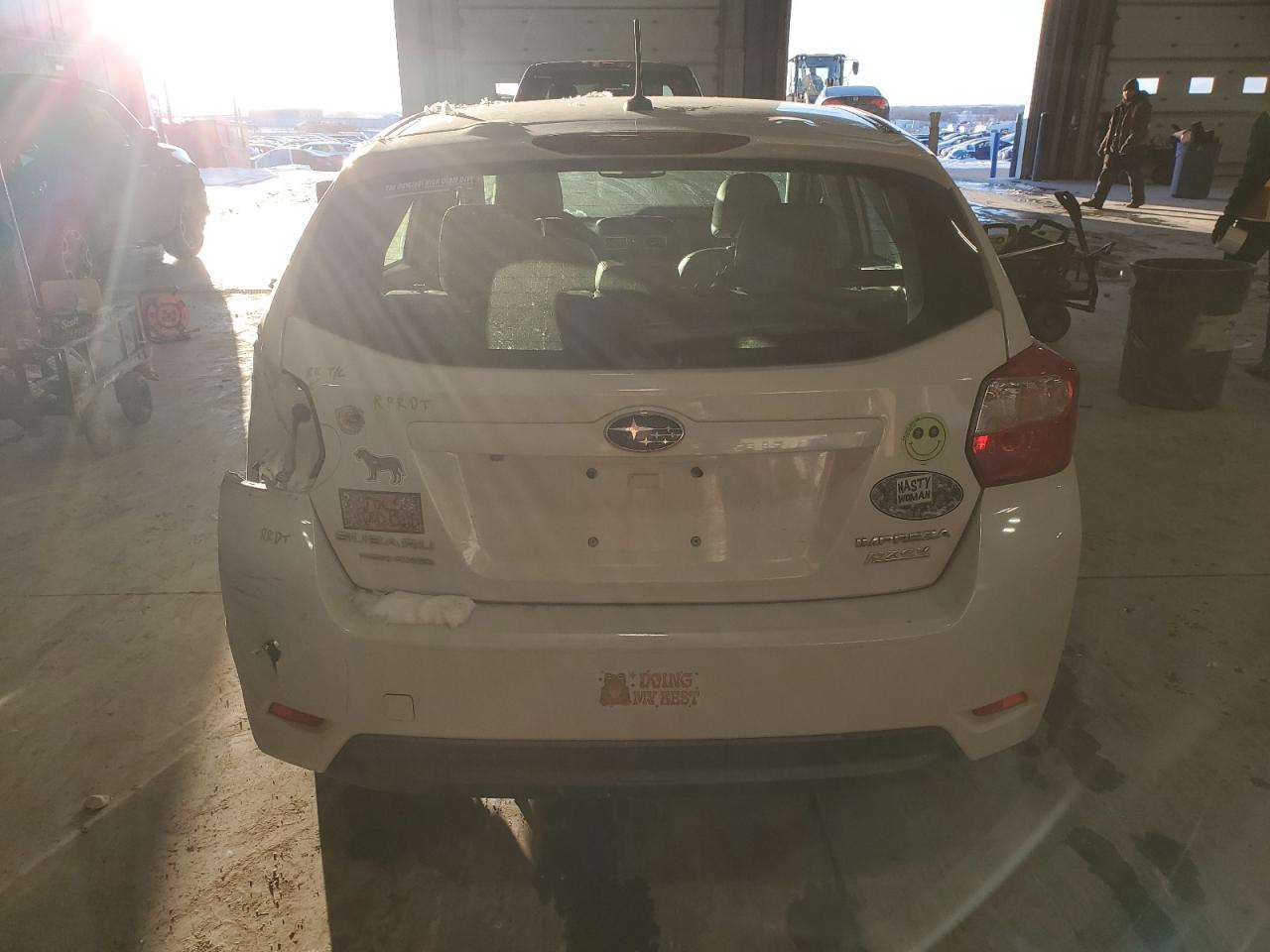 2015 Subaru Impreza VIN JF1GPAM66FH302875 Copart auction photo, rear end damage thumbnail 6