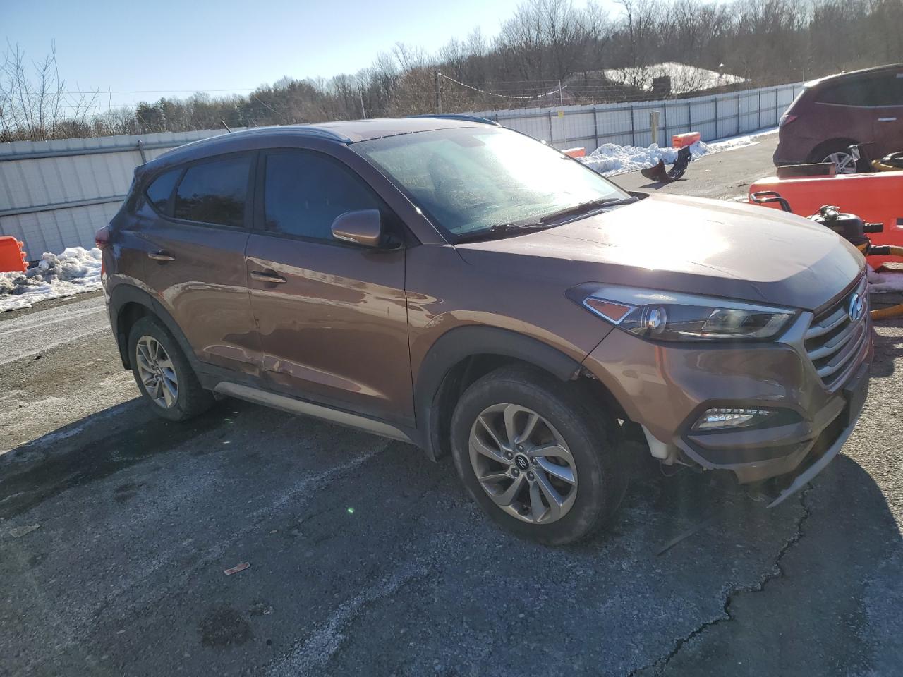 2017 Hyundai Tucson VIN KM8J3CA26HU342503 Copart auction photo, side damage thumbnail 4