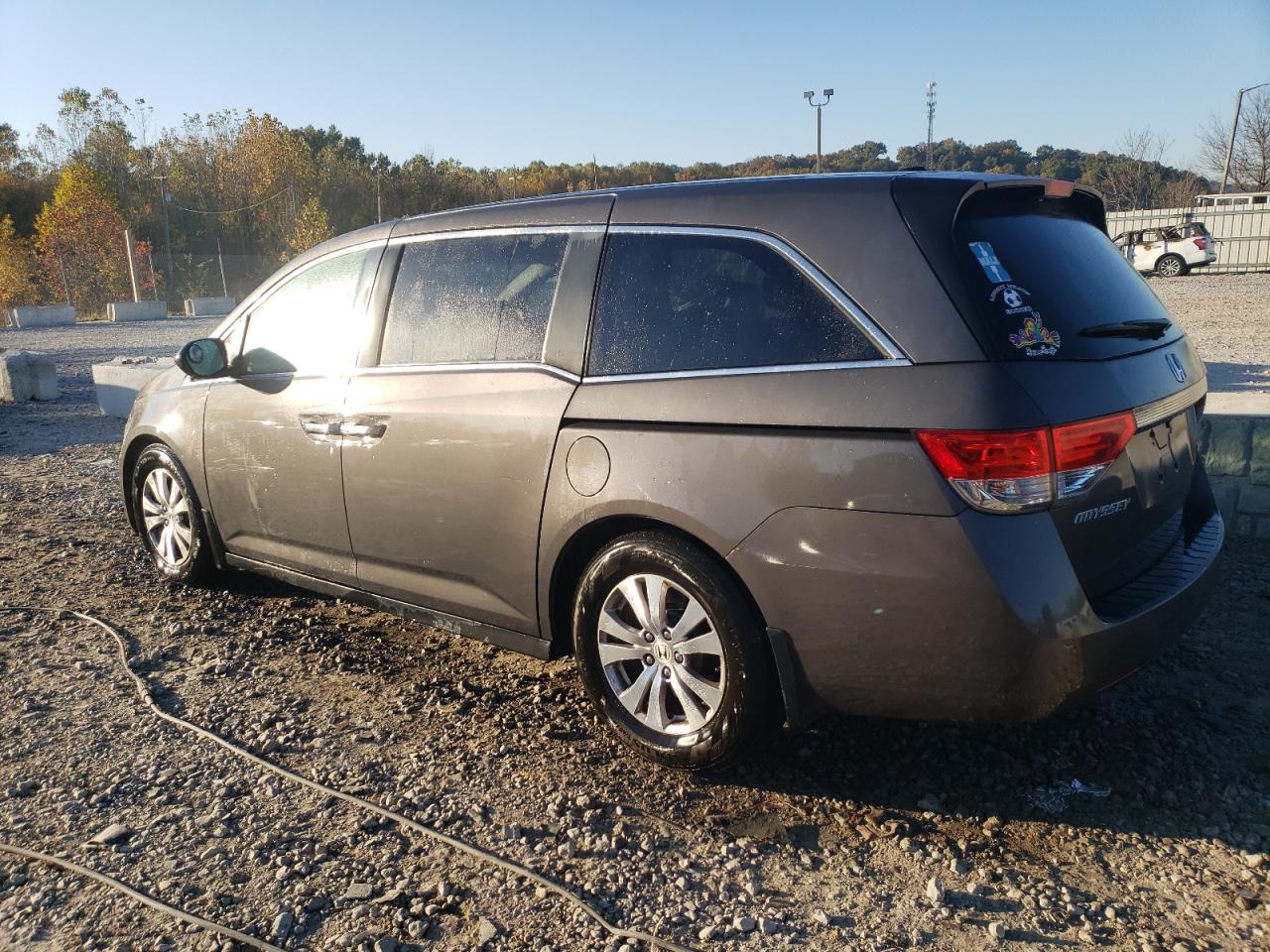 2015 Honda Odyssey VIN 5FNRL5H60FB010218 Copart auction photo, side damage thumbnail 2