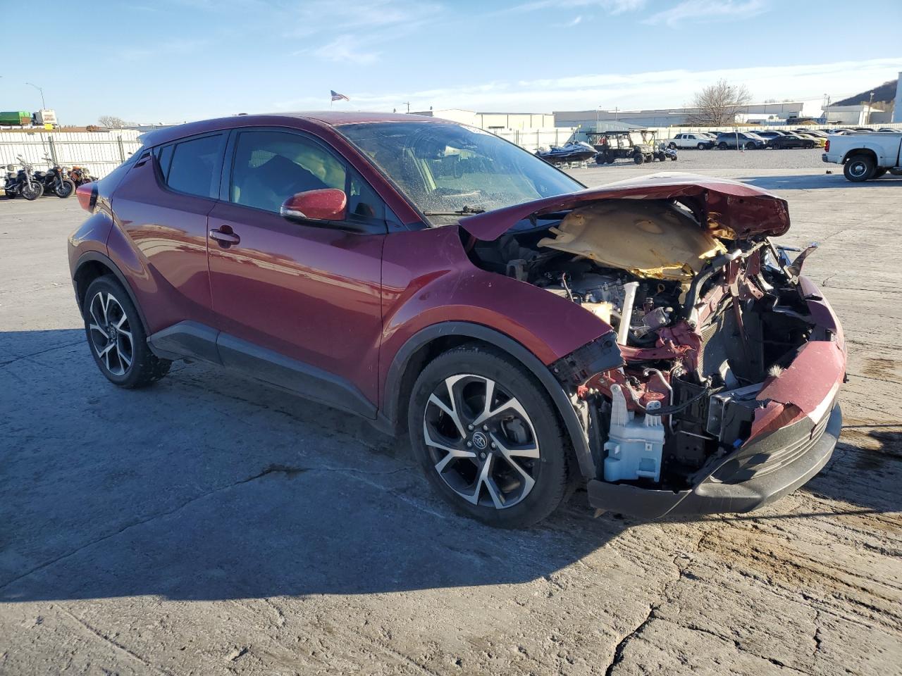 2018 Toyota C-HR VIN JTNKHMBX0J1006813 Copart auction photo, front end damage thumbnail 4