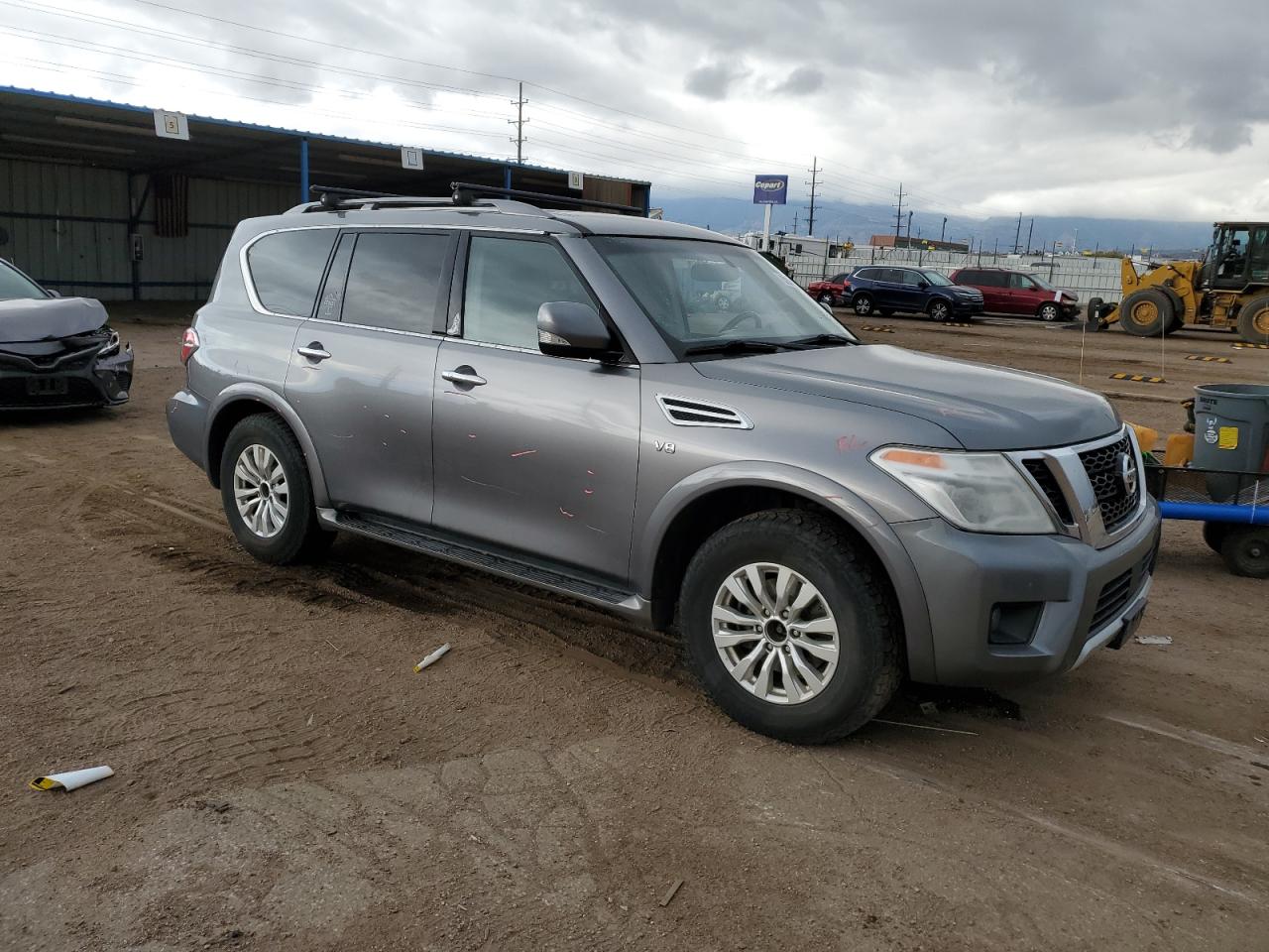 2017 Nissan Armada VIN JN8AY2NC6H9507119 Copart auction photo, hail damage thumbnail 4