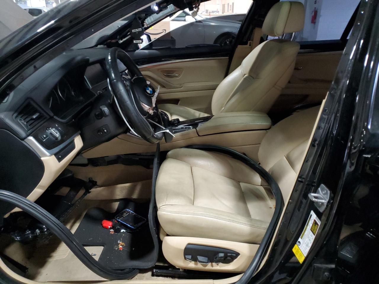 2015 BMW 5er VIN WBAKN9C53FD961289 Copart auction photo, front end / vandalism damage thumbnail 7