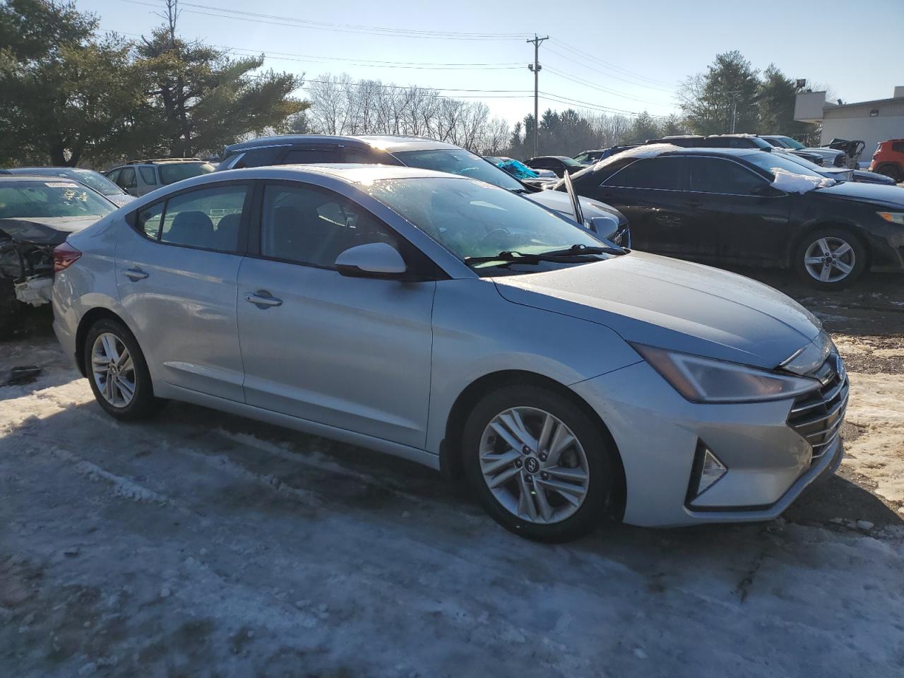 2020 Hyundai Elantra VIN KMHD84LF6LU080804 Copart auction photo, front end damage thumbnail 4