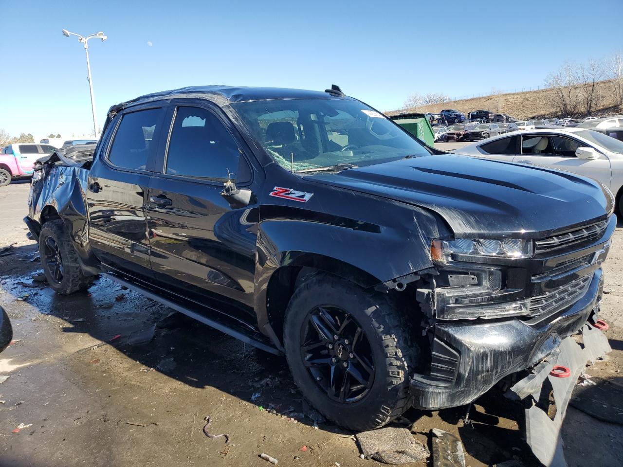 2021 Chevrolet Silverado VIN 1GCPYFED0MZ264990 Copart auction photo, rollover damage thumbnail 4