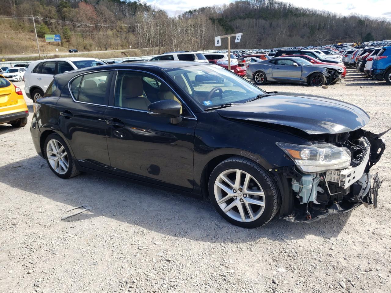 2015 Lexus CT VIN JTHKD5BH2F2239509 Copart auction photo, front end damage thumbnail 4